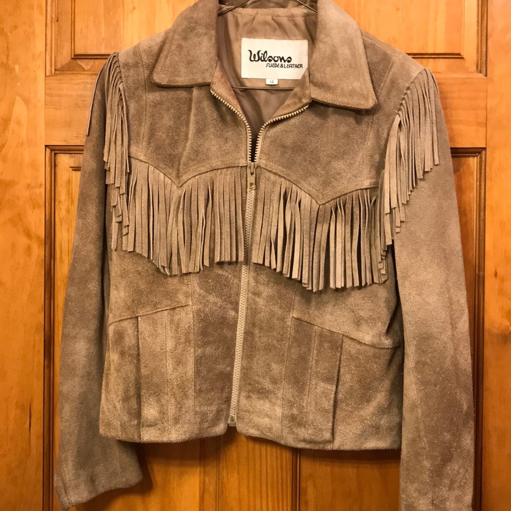Wilson Suede and Leather Fringe Jacket
